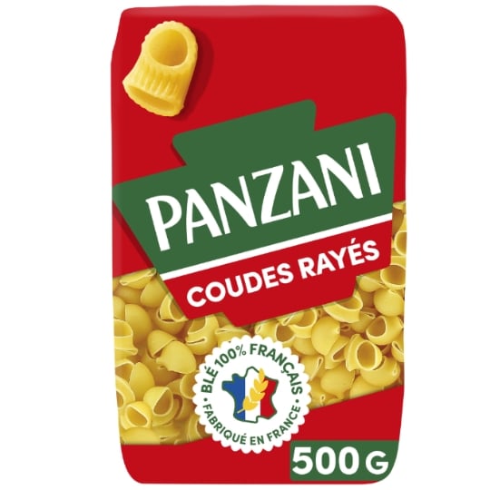 Panzani Coudes rayés 500 g