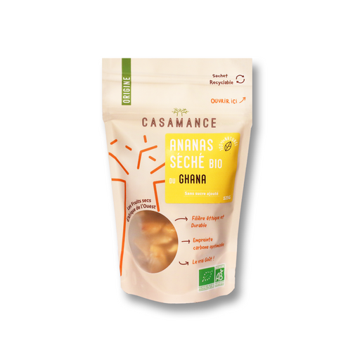 ANANAS SECHE CASAMENCE BIO 125 g