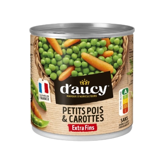 Daucy P’tit pois & carottes 560g