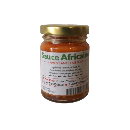 SAUCE AFRICAINE - PIMENT ANTILLAIS FORT ROUGE ET VERT 150 g