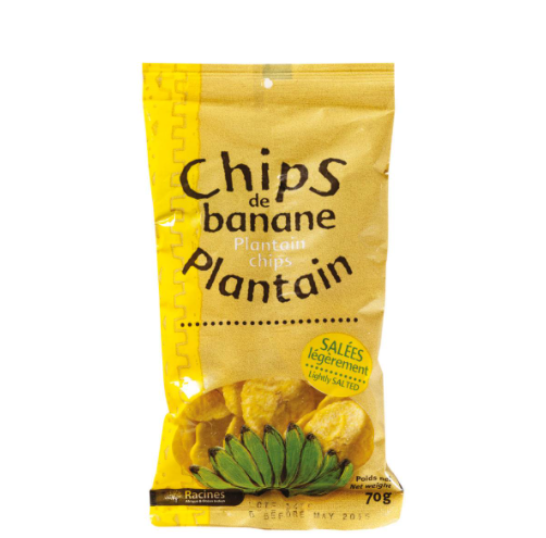CHIPS DE BANANE PLANTAIN SALÉES 70 G
