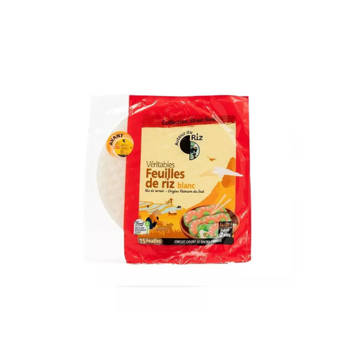 FEUILLES DE RIZ BLANC BIO 22 CM 150G