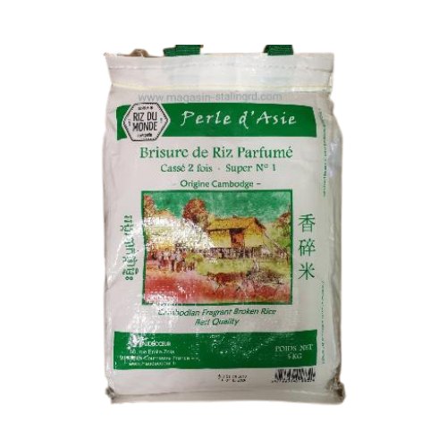RIZ CASSÉ 2 FOIS - PERLE D'ASIE - 5 KG