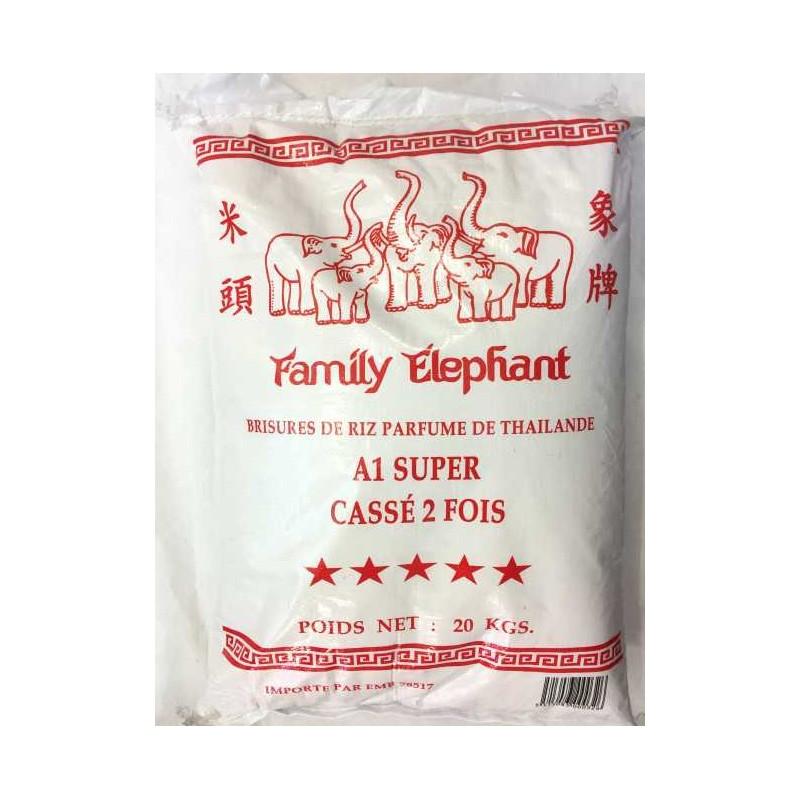 Riz parfumé Cassé 2 fois 20 kg