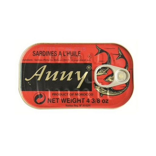 SARDINES ANNY À L'HUILE VÉGÉTALE 125 G